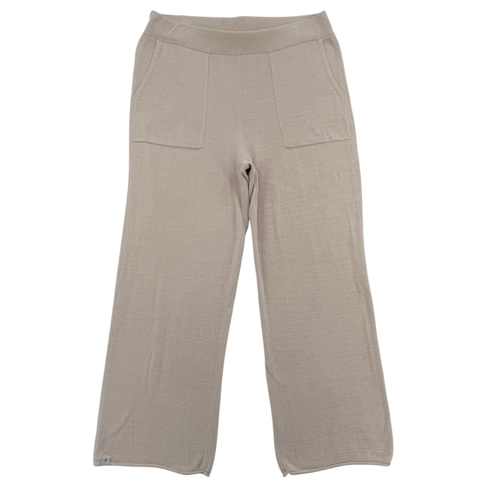 Barefoot Dreams CozyChic Ultra Lite Pants Beige Tan Large BDWCU21253 Lounge